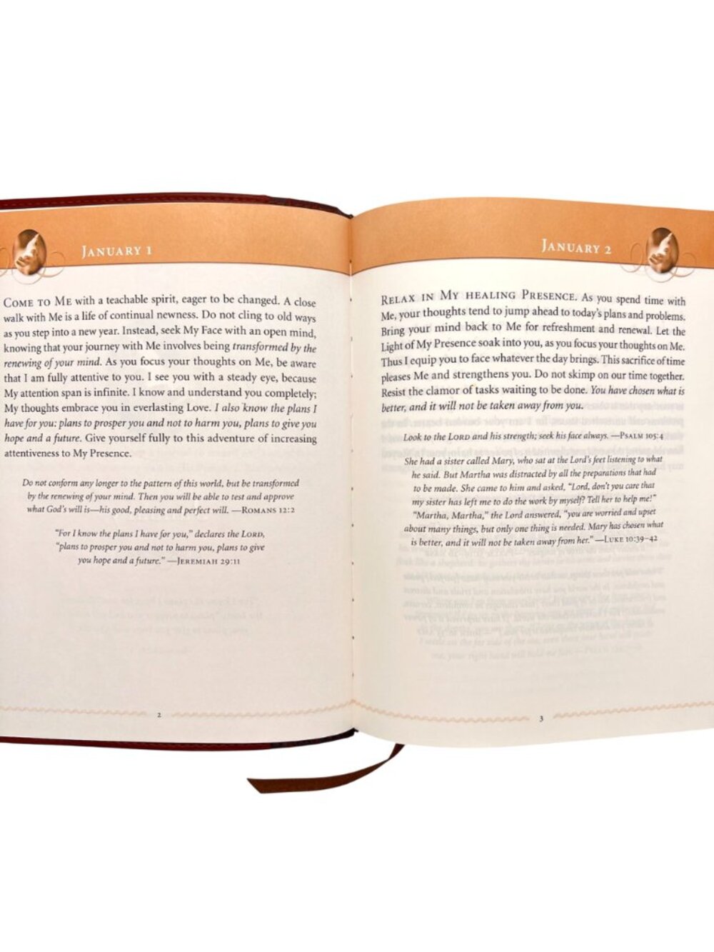 Jesus Calling Enjoying Peace 365 Daily Devotional Sarah Young Faux Leather Cover - Picture 8 of 16
